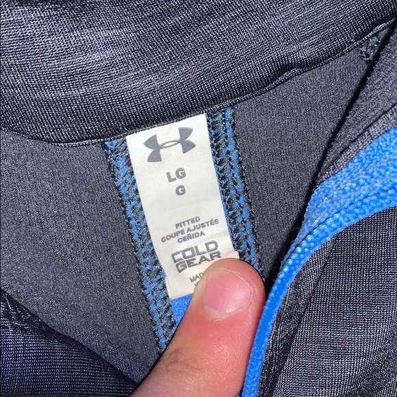 Under Amour women’s half zip grey/blue - Picture 2 of 2